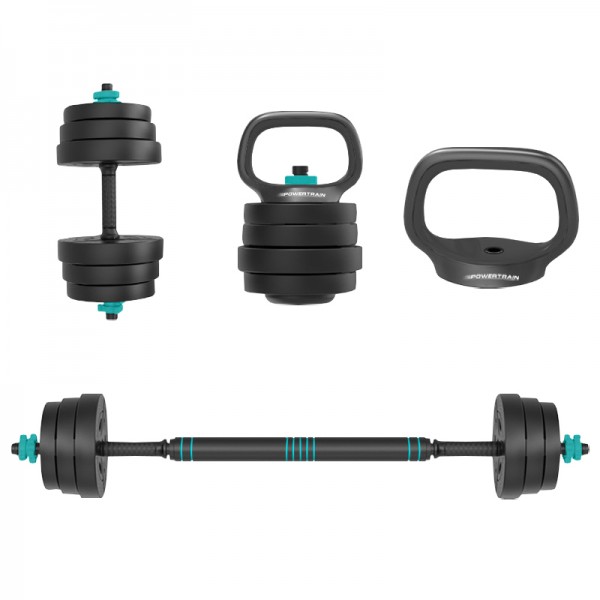 Power Train Starter Pack 40 Κιλών Σετ Αλτήρων-Μπάρας-Kettlebell PF-180418