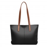 Δερμάτινη Γυναικεία Τσάντα Shopper  Ωμου Cardinal 21555 black