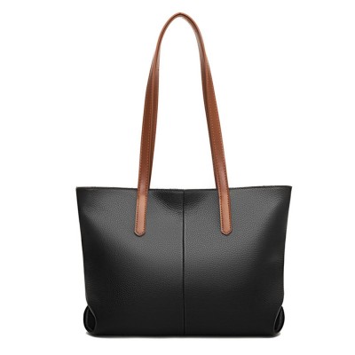 Δερμάτινη Γυναικεία Τσάντα Shopper  Ωμου Cardinal 21555 black