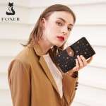 Γυναικείο PVC πορτοφόλι Foxer 2161013F καφέ