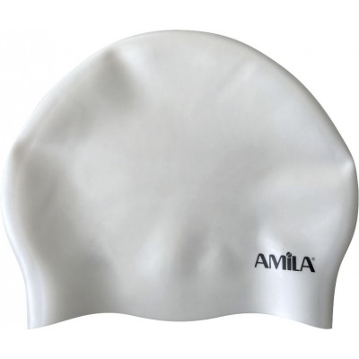 Amila Σκουφάκι Κολύμβησης Long Hair HQ Λευκό - 47024