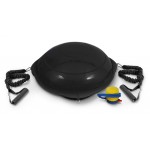 AMILA Balance Ball με Ξύλινη Βάση Mat Black 63cm 48193