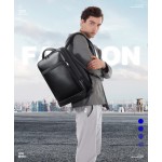 Δερμάτινο Σακίδιο πλάτης Αντικλεπτικό 24L Laptop 15,6” Bopai 61-67011 μαύρο