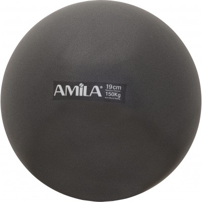 Amila Μπάλα Pilates 19cm. Μαύρη. bulk - 95805