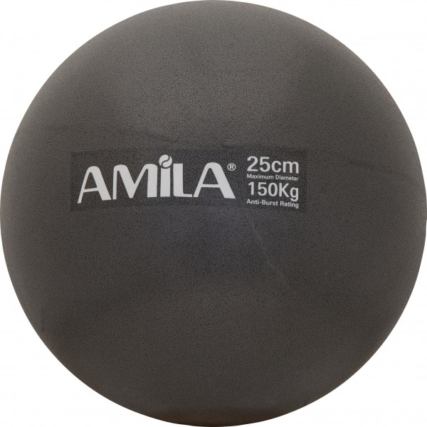 Amila Μπάλα Pilates 25cm. Μαύρη. σε κουτί - 95816