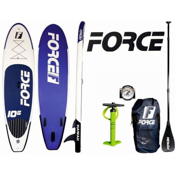 Force Φουσκωτή Σανίδα SUP Hawaii 10.6 - 325cm Μωβ