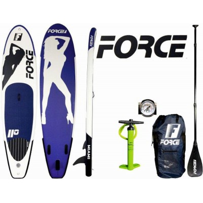 Force Φουσκωτή Σανίδα SUP Miami 11.0 - 335cm Μωβ