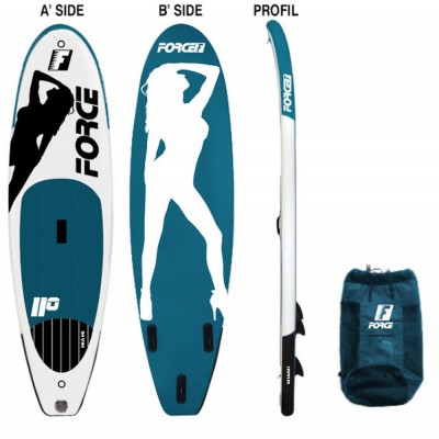 Force Φουσκωτή Σανίδα SUP Miami 11.0 - 335cm Πετρόλ