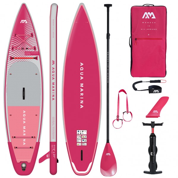 Aqua Marina Σανίδα SUP Coral Touring MOD-23 Raspberry 350cm - 11'6" 28350 