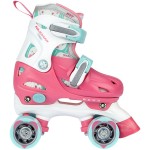 Nijdam Roller Skates Junior Adjustable Hard Boot Disco Twirl 52QN-RWB