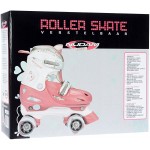 Nijdam Roller Skates Junior Adjustable Hard Boot Disco Twirl 52QN-RWB