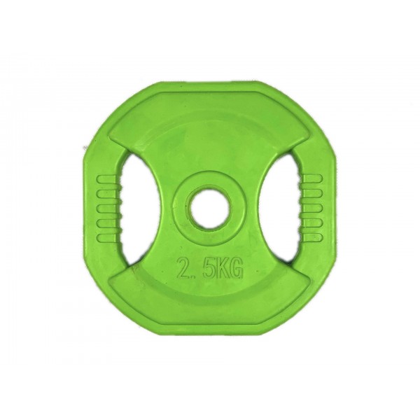 Power Force Δίσκος οκτάγωνος λάστιχο με χειρολαβές φ28 2,5kg