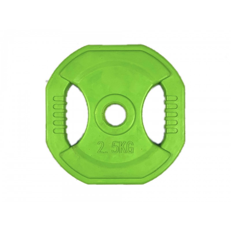 Power Force Δίσκος οκτάγωνος λάστιχο με χειρολαβές φ28 2,5kg