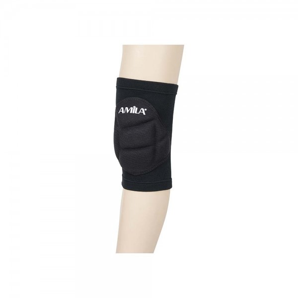 Amila Επιγονατίδα Volley PU Μαύρη JR 83021
