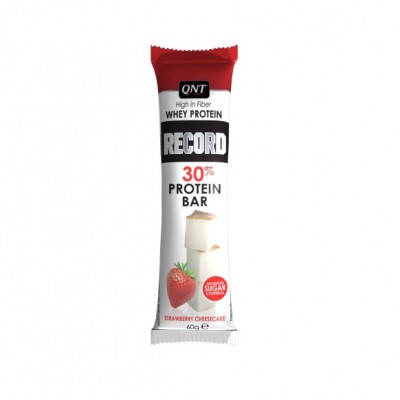 QNT RECORD 30% PROTEIN BAR Strawberry Cheesecake