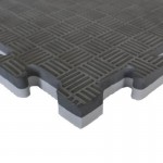 Viking Επαγγελματικό Δάπεδο Ασφαλείας EVA 100x100x3,0 εκ Puzzle Μαύρο/Γκρι - 105882